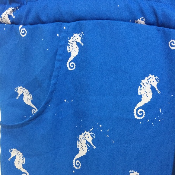 Nanette Lepore L 'Amour Seahorse Romper Blue SZ M - Picture 6 of 13
